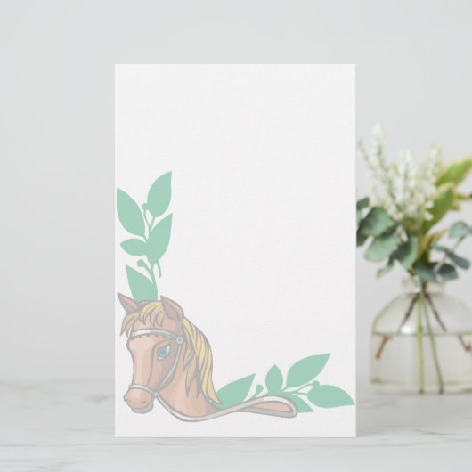 Dierlijk Briefpapier Pet Lovers Horse Briefpapier (Staand voorkant)