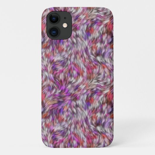 Dierlijk bruin bontpatroon Case-Mate iPhone case (Achterkant)
