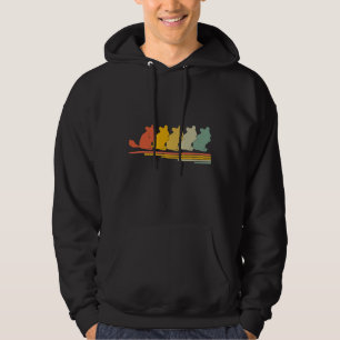  dierlijk Chinchilla Lover Retro 70s Grap Hoodie