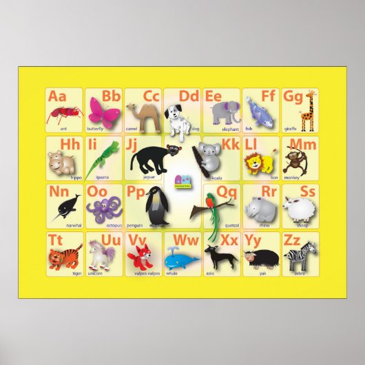 Dierlijk domein op een groot afbeelding poster (Voorkant)
