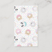 dierlijk donuts leuk Baby shower advies Informatiekaartje (Achterkant)