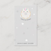 dierlijk donuts leuk Baby shower advies Informatiekaartje (Voorkant)