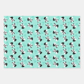 dierlijk feest in panda met een schattig beer inpakpapier vel (Voorkant 3)