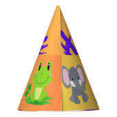 Dierlijk geïnspireerd verjaardagsfeestje Pet Feesthoedjes (Achterkant)