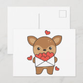 dierlijk hart voor de Valentijnsdag Briefkaart (Voorkant / Achterkant)