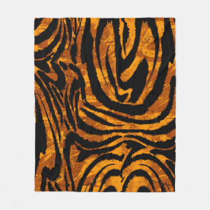 Dierlijk huidpatroon. De stof Abstract met Tige Fleece Deken
