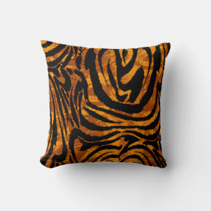Dierlijk huidpatroon. De stof Abstract met Tige Kussen