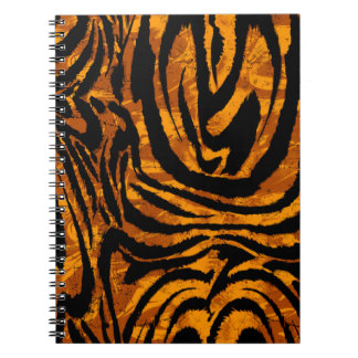 Dierlijk huidpatroon. De stof Abstract met Tige Notitieboek