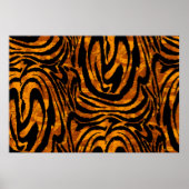 Dierlijk huidpatroon. De stof Abstract met Tige Poster (Voorkant)