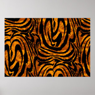 Dierlijk huidpatroon. De stof Abstract met Tige Poster