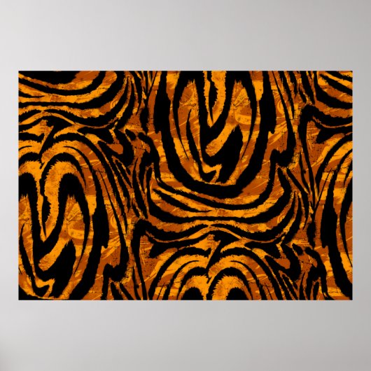 Dierlijk huidpatroon. De stof Abstract met Tige Poster (Voorkant)