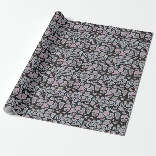 Dierlijk huidpatroon,  ontwerp. cadeaupapier (Uitgerold)
