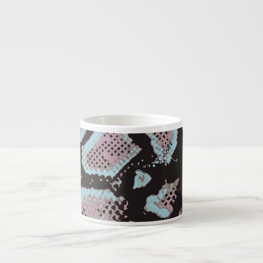 Dierlijk huidpatroon, ontwerp. espresso kop (Voorkant)