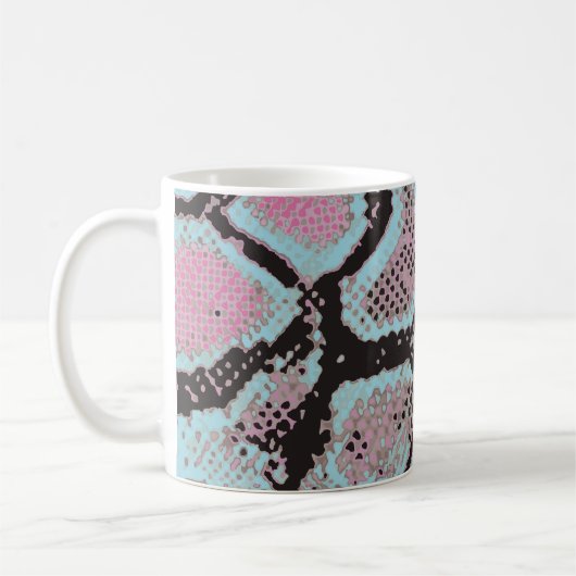 Dierlijk huidpatroon, ontwerp. koffiemok (Links)