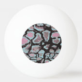 Dierlijk huidpatroon,  ontwerp. pingpongbal (Achterkant)