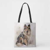 Dierlijk huisdier hond tote bag (Voorkant)