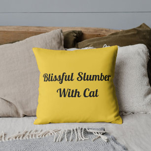 Dierlijk huisdier kat grappig citaat op maat zonne kussen