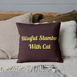 Dierlijk huisdier kat grappige quote aangepaste zw kussen
