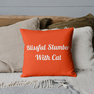 Dierlijk huisdier kat grappige quote gepersonalise kussen
