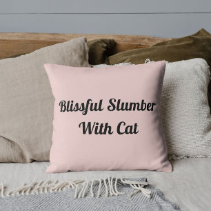 Dierlijk huisdier kat grappige quote gepersonalise kussen