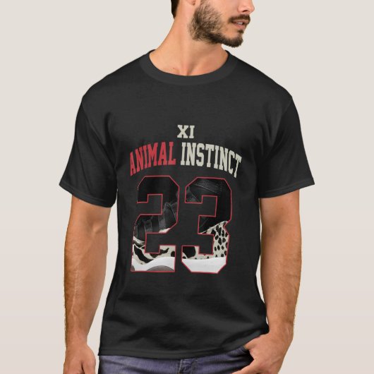 Dierlijk instinct. 11s Sneaker Match T - shirts Nu (Voorkant)