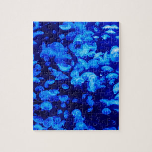 Dierlijk Jelly Fish Water Blue Legpuzzel