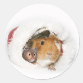 Dierlijk Kerst sticker (Voorkant)