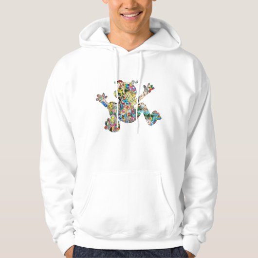 dierlijk-kleurig-cartoon-character hoodie (Voorkant)