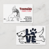 Dierlijk Klinisch 3 Visitekaartje van Europese gro (Voorkant / Achterkant)