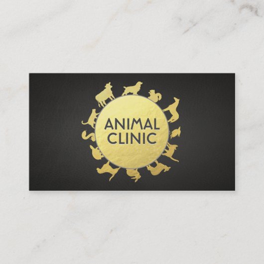 Dierlijk Klinisch Ziekenhuisziekenhuis Afsprakenkaartje (Voorkant)