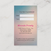 Dierlijk Klinisch Ziekenhuisziekenhuis Afsprakenkaartje (Achterkant)