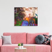 Dierlijk Koninkrijk 1 Canvas Afdruk (Insitu (Woonkamer))