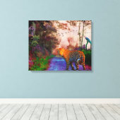 Dierlijk Koninkrijk 1 Canvas Afdruk (Insitu (Houten vloer))