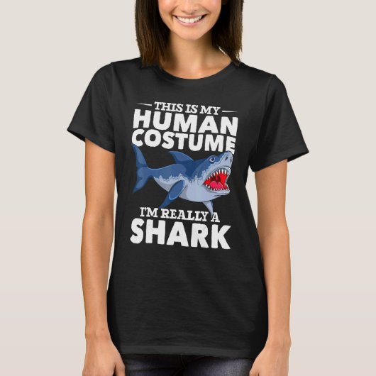 Dierlijk kostuum Party Ocean Animal Shark T-shirt (Voorkant)
