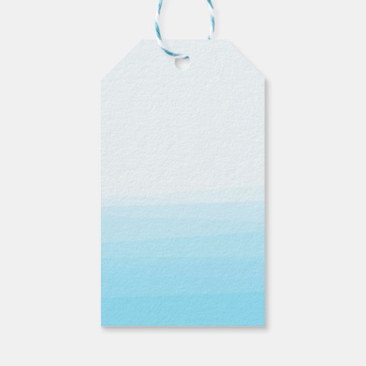 Dierlijk kruk met een vlinder en walvis cadeaulabel (Achterkant)