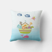 Dierlijk kruk met een vlinder en walvis kussen (Achterkant)