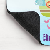 Dierlijk kruk met een vlinder en walvis muismat (Hoek)