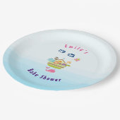 Dierlijk kruk met een vlinder en walvis papieren bordje (Gekanteld)