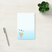 Dierlijk kruk met een vlinder en walvis post-it® notes (Kantoor)