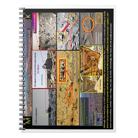 Dierlijk leven in Martian Notitieboek (Voorkant)
