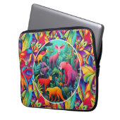 Dierlijk Oerwoud Laptop Sleeve (Voorkant Links)