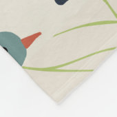 Dierlijk Oerwoud pastel bladpatroon Fleece Deken (Hoek)