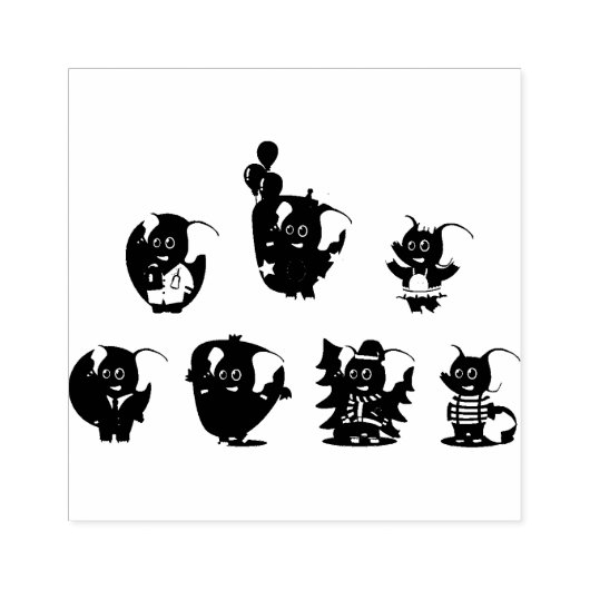 dierlijk olifant-olifant-kind rubberstempel (Afrduk)