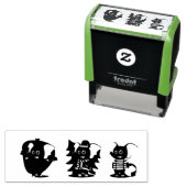 dierlijk olifant-olifant-kind  zelfinktende stempel (In situ)