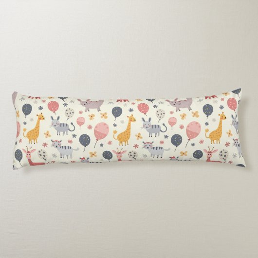 Dierlijk patroon lichaamskussen (Achterkant)