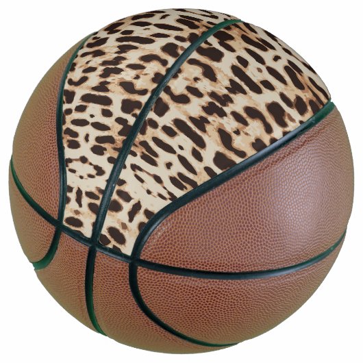 Dierlijk patroon van de Druk van Leopard Basketbal (Schuin)