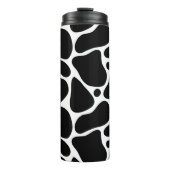 Dierlijk patroon van zwarte en witte giraf thermosbeker (Voorkant)