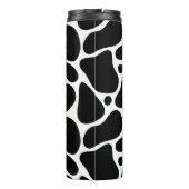 Dierlijk patroon van zwarte en witte giraf thermosbeker (Achterkant)