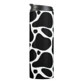 Dierlijk patroon van zwarte en witte giraf thermosbeker (Geroteerd rechts)