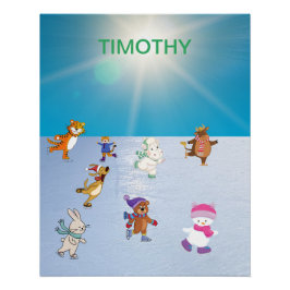 dierlijk Poster schaatsen